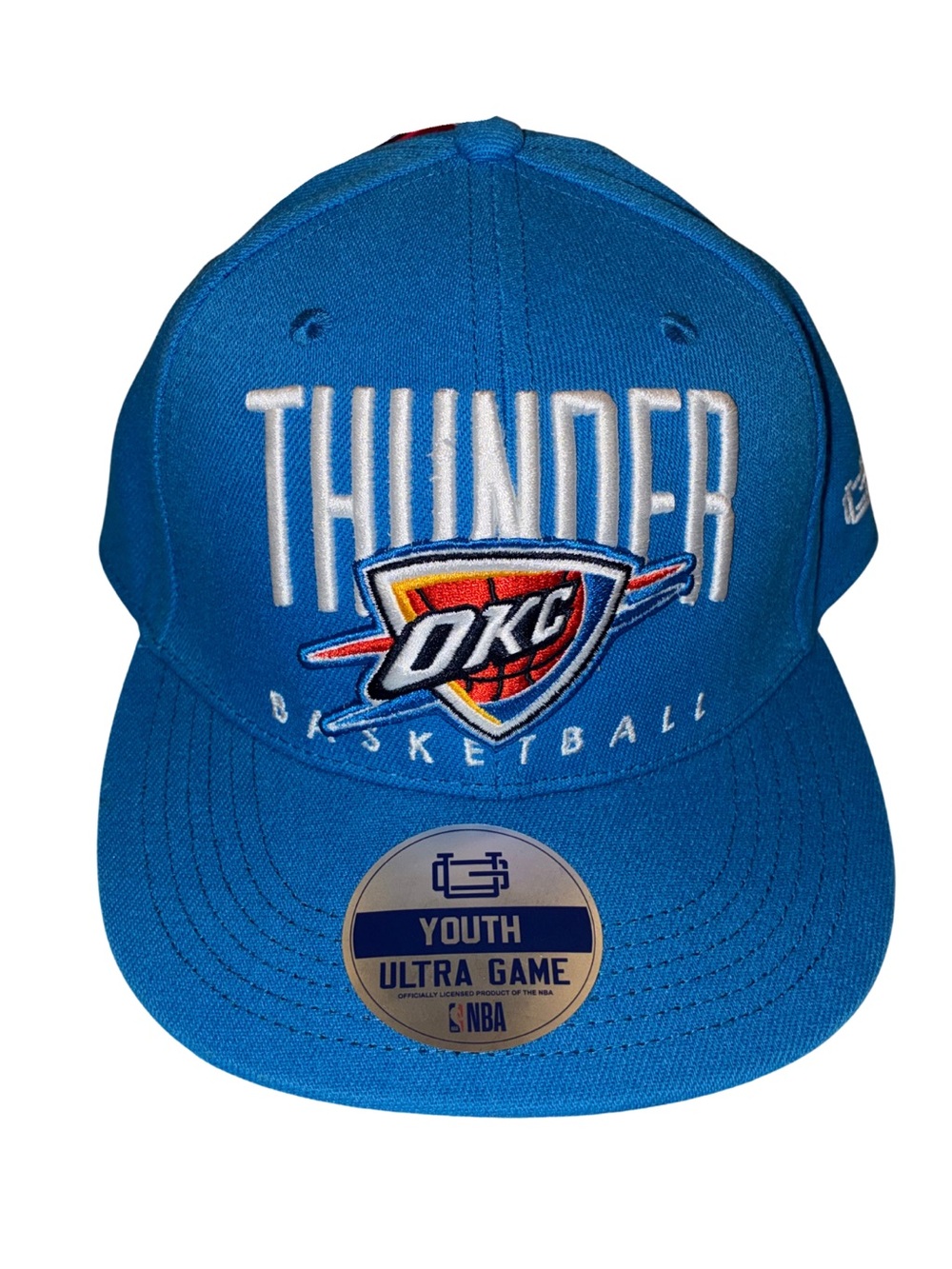 Authentic OKC Thunder Youth Snapback Hat in Blue
